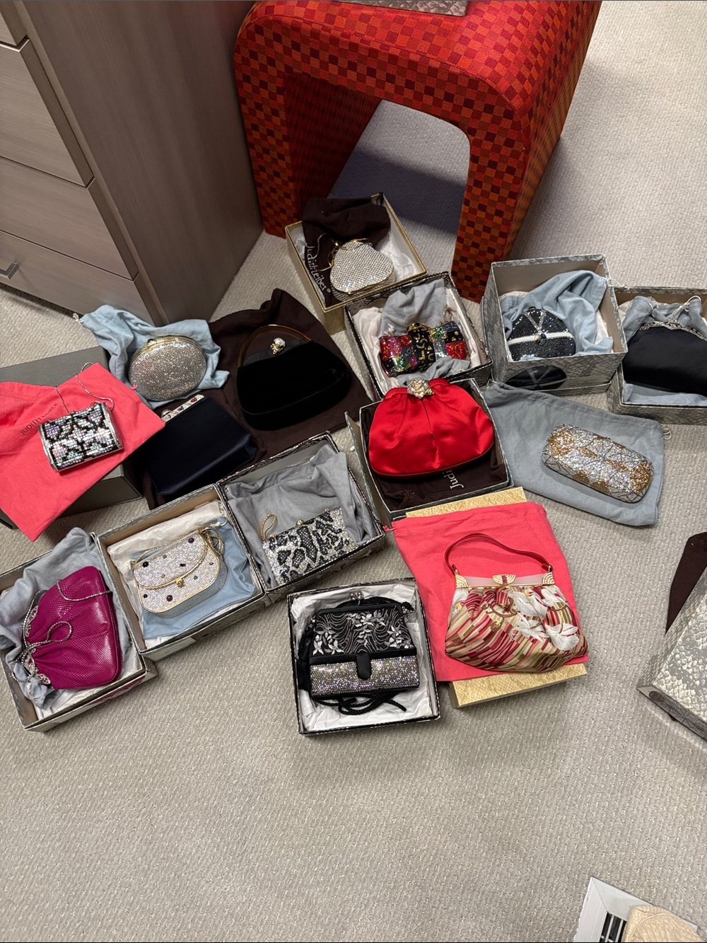 Assorted Judith Leiber Vintage Clutch Collection